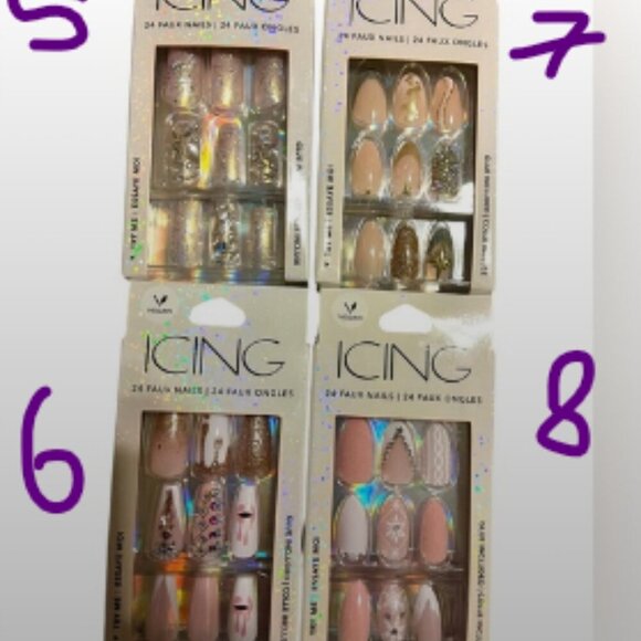 Lot of 20 Press-On Nails (Icing & Claire’s) - Picture 2 of 13